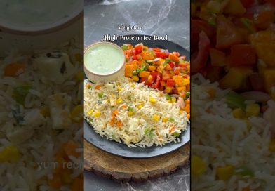 High Protein Rice Bowl for Weight Loss #shorts #youtubeshorts #viral #trending #weightloss #healthy