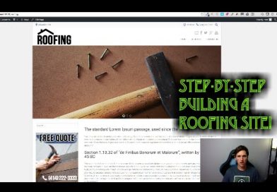 Roofing Website Design Template Tutorial Video Step-By-Step